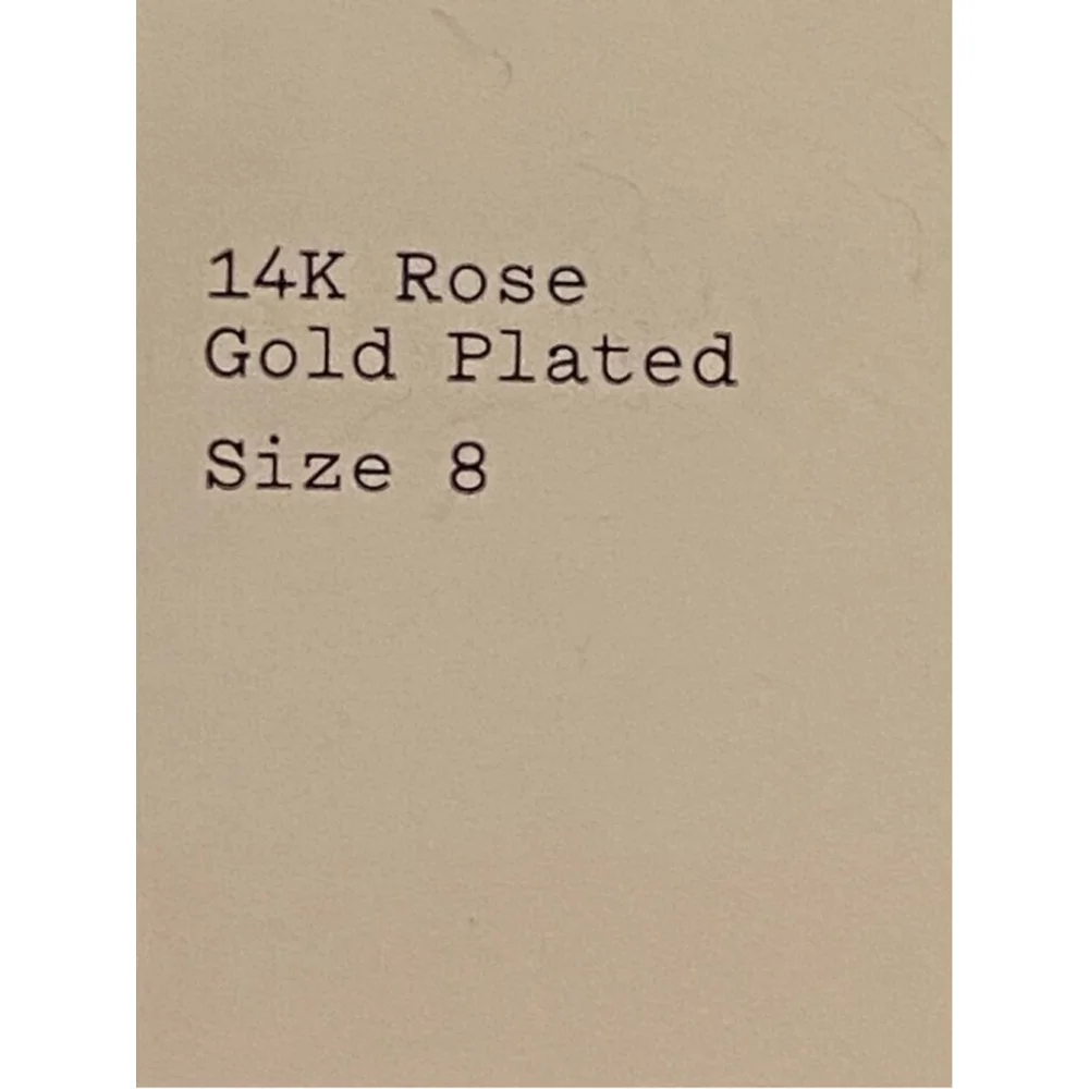 A New Day Rose Gold Plated Band Ring Women's Size 8 - Picture 3 of 3